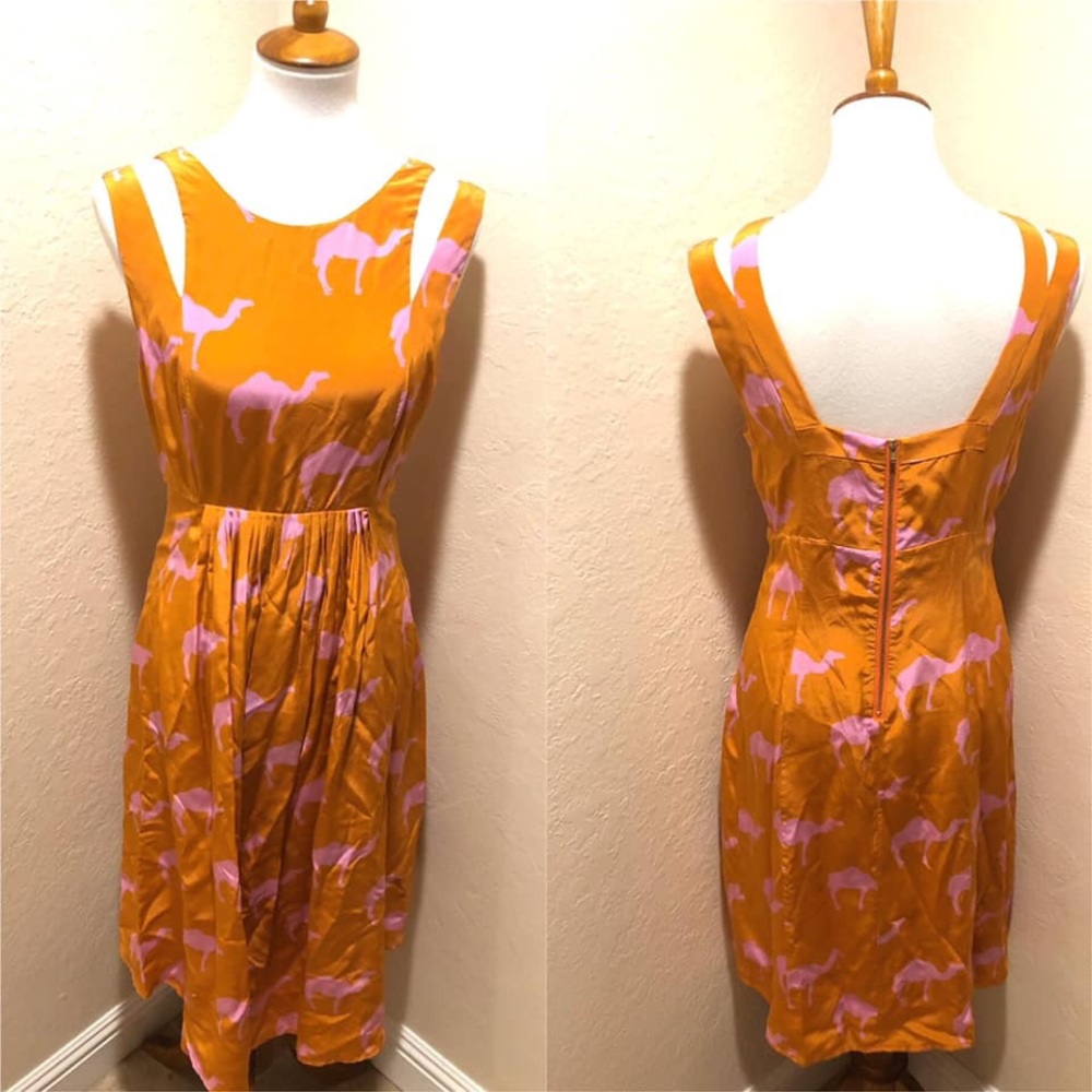 {Anthro} Charlotte Taylor Dromedary dress - Picture 4 of 5